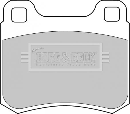 BORG & BECK Комплект тормозных колодок, дисковый тормоз BBP1544